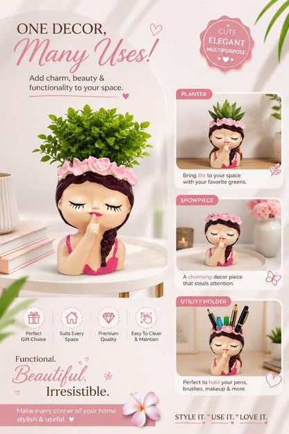 Girl planter